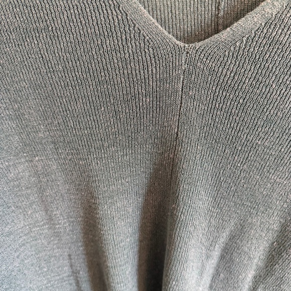 Women's Eileen Fisher blue/gray linen and nylon sweater Petitie Medium - Picture 5 of 5